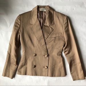 MOVING SALE! 90S CALVIN KLEIN SILK MOIRE BLAZER 4